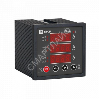 Амперметр цифровой AD-723 3ф на панель 72х72 EKF ad-723 - smartlife-ural.ru – Екатеринбург