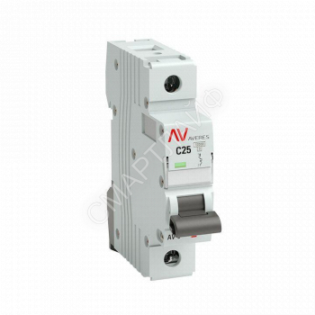 Выключатель автоматический модульный 1п C 25А 10кА AV-10 AVERES EKF mcb10-1-25C-av - smartlife-ural.ru – Екатеринбург
