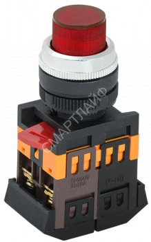 Кнопка ABLFP-22 d22мм 1з+1р 240В неон кр. IEK BBT20-ABLFP-K04 - smartlife-ural.ru – Екатеринбург