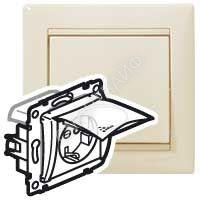 Розетка 1-м СП Valena IP44 2P+E с заземл. механизм сл. кость (DIY-упак.) Leg 695640 - smartlife-ural.ru – Екатеринбург