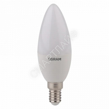 Лампа светодиодная LED Star Classic B 40 5W/827 5Вт свеча матовая 2700К тепл. бел. E14 470лм 220-240В пластик. OSRAM 4052899971608 - smartlife-ural.ru – Екатеринбург