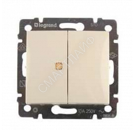 Выключатель 2-кл. СП Valena 10А IP31 с индикацией механизм сл. кость (DIY-упак.) IEK 695606 - smartlife-ural.ru – Екатеринбург