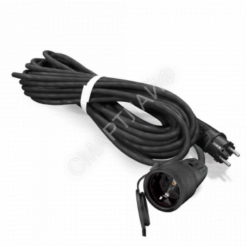 Удлинитель-шнур 1х30м с заземл. 16А IP44 УШ-16 КГ 3х1.5 с защ. крышкой каучук UNIVersal 964U-7003 - smartlife-ural.ru – Екатеринбург