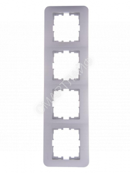 Рамка 4-м Karina Life горизонт. матов. серебр. LEZARD 708-4300-149 - smartlife-ural.ru – Екатеринбург