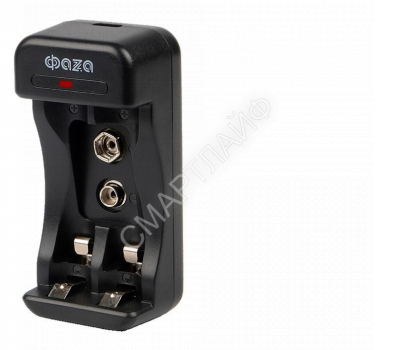 Устройство зарядное B-50USB Ni-Cd/Ni-MH (2хAA/2хAAA/1х9В "Крона") индикатор зарядки питание от USB + 2хAA 2000мА.ч кабель MicroUSB-USB в компл. ФАZА 5038837 - smartlife-ural.ru – Екатеринбург