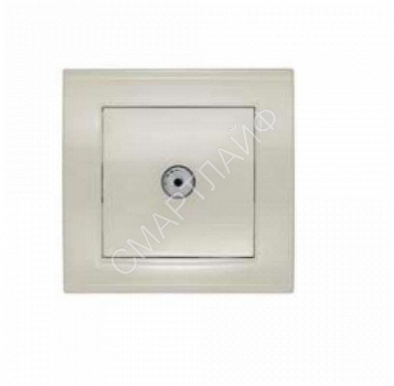 Розетка телевизионная TV 1-м СП Бриллиант сл. кость UNIVersal 7948790 - smartlife-ural.ru – Екатеринбург