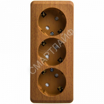 Розетка 3-м ОП Этюд 16А 250В с заземл. защ. шторки бук SE PA16-012T - smartlife-ural.ru – Екатеринбург