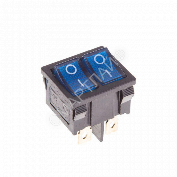 Выключатель клавишный 250В 6А (6с) ON-OFF син. с подсветкой ДВОЙНОЙ Mini (RWB-305) Rexant 36-2161 - smartlife-ural.ru – Екатеринбург