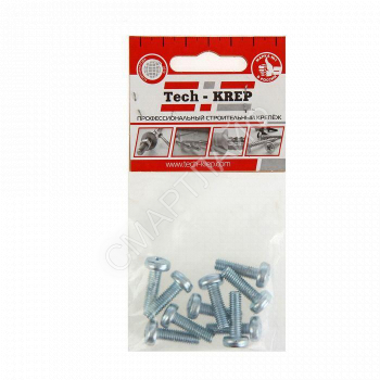 Винт М3х20 с полукруглой головкой цинк. DIN 7985 (уп.10шт) пакет Tech-Krep 103008 - smartlife-ural.ru – Екатеринбург