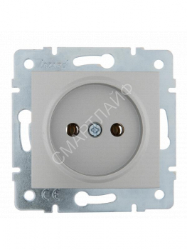 Розетка 1-м СП Karina 16А IP20 без заземл. термопласт механизм матов. серебр. LEZARD 707-4388-121B - smartlife-ural.ru – Екатеринбург