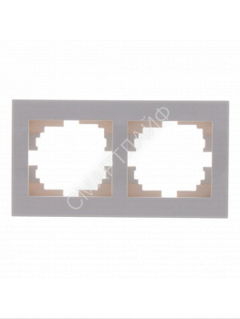 Рамка 2-м Rain горизонт. с боковой вставкой крем. LEZARD 703-0303-147 - smartlife-ural.ru – Екатеринбург