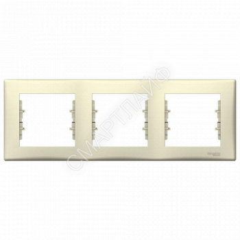 Рамка 3-м Sedna горизонт. беж. SchE SDN5800547 - smartlife-ural.ru – Екатеринбург