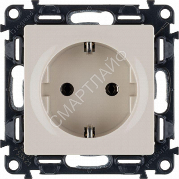 Розетка 1-м СП Valena Life 16А IP2X 250В 2P+E безвинтов. клеммы с лицев. панелью механизм сл. кость Leg 753521 - smartlife-ural.ru – Екатеринбург
