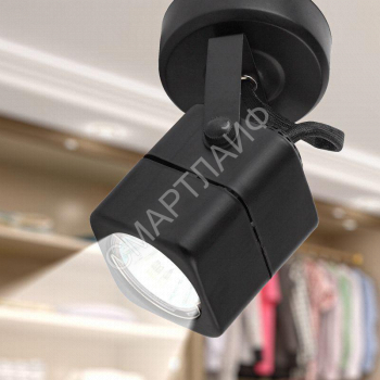 Светильник OL3 GU10 BK накладной черн. Эра Б0044264 - smartlife-ural.ru – Екатеринбург