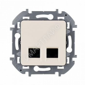 Розетка компьютерная 2-м Inspiria RJ45 кат.5E UTP сл. кость Leg 673836 - smartlife-ural.ru – Екатеринбург