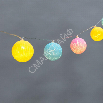 Гирлянда светодиодная "Карамельки" 1.5м 10LED прозрачный ПВХ питание USB тепл. бел. Neon-Night 304-001 - smartlife-ural.ru – Екатеринбург