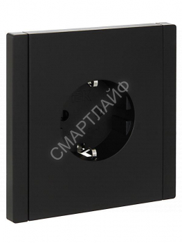 Розетка СП FORTE&PIANO FP113 16А с заземл. защ. шторки безвинт. крепл. черн. IEK FP-R14-16-1-K02 - smartlife-ural.ru – Екатеринбург