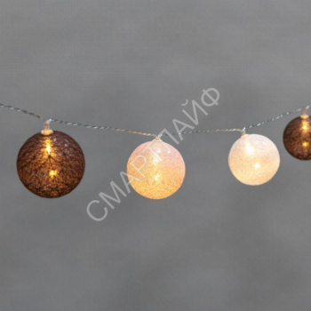 Гирлянда светодиодная "Тайские фонарики "Вельвет" 3.5м 20 LED прозрачный ПВХ питание USB тепл. бел. Neon-Night 304-008 - smartlife-ural.ru – Екатеринбург