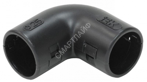 Поворот открывающийся на 90град. CI25G черн. ELASTA IEK CTA10D-CIG25-K02-050 - smartlife-ural.ru – Екатеринбург