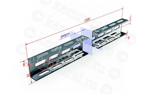 Швеллер перфорированный К240 (60х32 L2000) ХЛ1 (S=2.0мм) КЭМЗ 465 326026 1f - smartlife-ural.ru – Екатеринбург