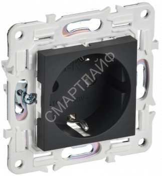 Розетка SKANDY 16А с заземл. без защ. шторок SK-R05G графит IEK SK-R11-16-K53 - smartlife-ural.ru – Екатеринбург