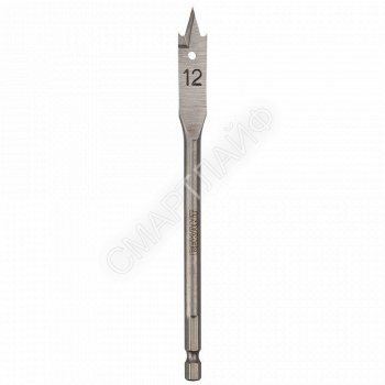 Сверло перовое по дереву 12мм (шестигранный хвостовик) Kranz KR-91-0663 - smartlife-ural.ru – Екатеринбург