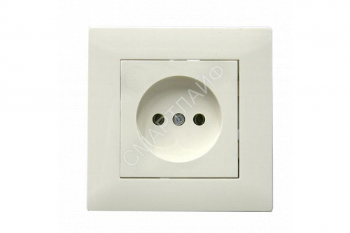 Розетка 1-м Karea RIZZ без заземл. керамика крем Makel 88010002 - smartlife-ural.ru – Екатеринбург