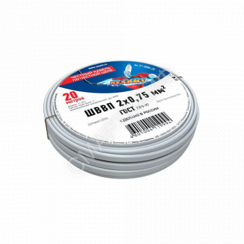 Провод ШВВП 2х0.75 (уп.20м) Rexant 01-8086-20 - smartlife-ural.ru – Екатеринбург