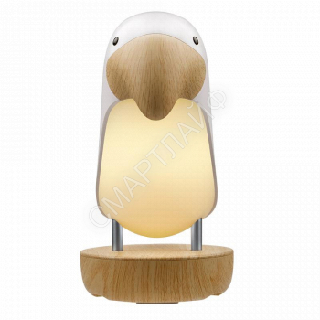 Светильник светодиодный настольный ТУКАН JS5-TOCO-WH 2.4Вт 190лм 3000К ночник питание от USB (в компл.) бел. JazzWay 5048119 - smartlife-ural.ru – Екатеринбург