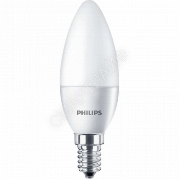 Лампа светодиодная ESS LED Candle 6.5-60Вт свеча матовая 4000К нейтр. бел. E14 840 B38 ND FR PHILIPS 929001811307 - smartlife-ural.ru – Екатеринбург
