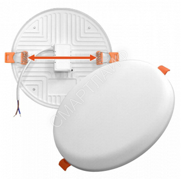 Светильник светодиодный безрамочный встраив. круг. с рег. монтаж. 24Вт 1900лм 230В 4000К 170мм IP20 IONICH 1592 - smartlife-ural.ru – Екатеринбург