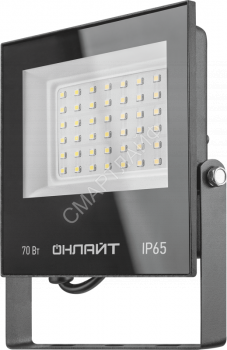 Прожектор светодиодный 90 499 OFL-03-70-6.5K-BL-IP65-LED 70Вт 6500К IP65 5600лм черн. ОНЛАЙТ 90499 - smartlife-ural.ru – Екатеринбург
