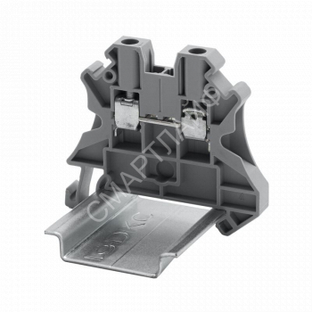 Клемма проходная винтовой зажим; 2 точки подключения; 4кв.мм сер. DKC TUR-4R - smartlife-ural.ru – Екатеринбург