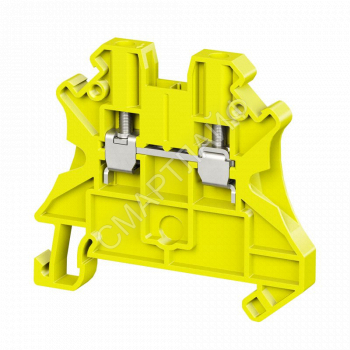 Клемма проходная винтовой зажим 2 точки подключения 4кв.мм желт. DKC TUR-4R-YE - smartlife-ural.ru – Екатеринбург