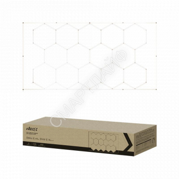 Светильник светодиодный ДБО-HEXAGON 14С-81065 810Вт 6500К 4835х2430мм 14сот с рамкой 0.5м шнур с вилкой NEOX 4690612066660 - smartlife-ural.ru – Екатеринбург