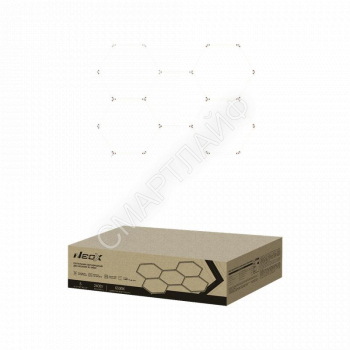 Светильник светодиодный ДБО-HEXAGON 5С-24065 240Вт 6500К 230В 1628х2380мм 5 сот 0.5м шнур с вилкой NEOX 4690612066622 - smartlife-ural.ru – Екатеринбург