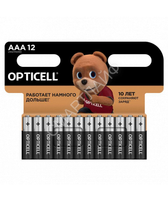 Элемент питания алкалиновый AAA/LR03 (блист. 12шт) Basic Opticell 5051011 - Интернет-магазин СМАРТЛАЙФ