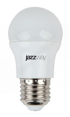 Лампа светодиодная PLED-SP 7Вт G45 шар 5000К холод. бел. E27 540лм 230В JazzWay 1027887-2 - Интернет-магазин СМАРТЛАЙФ