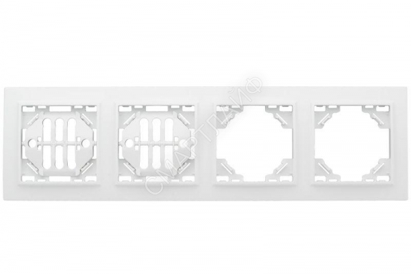 Рамка 4-м Минск горизонтальная бел. Basic EKF ERM-G-304-10 - Интернет-магазин СМАРТЛАЙФ