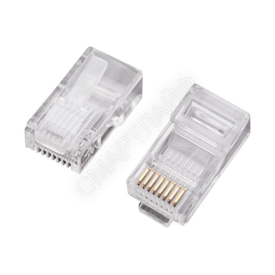 Джек компьютерный RJ45 (8P8C) кат.5E (уп.100шт) Rexant 05-1021 - Интернет-магазин СМАРТЛАЙФ