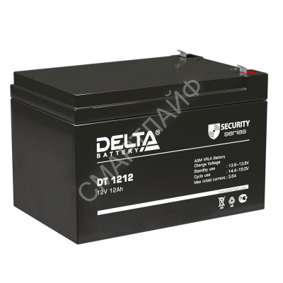 Аккумулятор ОПС 12В 12А.ч Delta DT 1212 - Интернет-магазин СМАРТЛАЙФ