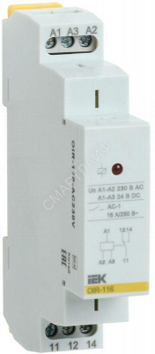 Реле промежуточное OIR 1 конт. (16А) 230В AC IEK OIR-116-AC230V - Интернет-магазин СМАРТЛАЙФ