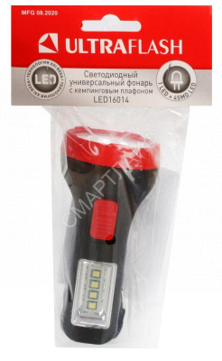 Фонарь LED16014 1 + 4SMD LED 2 реж. 1XR6 пласт блист-пакет Ultraflash 14253 - Интернет-магазин СМАРТЛАЙФ