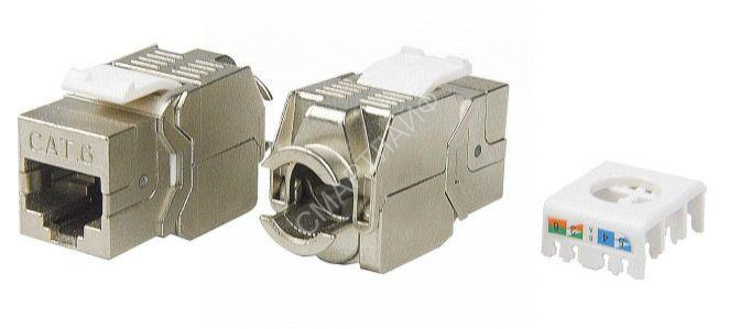 Вставка Keystone Jack RJ45 (8P8C) кат.6 экранир. 180град. Toolless KJ8-8P8C-C6-180-TLS-SH-F-WH бел. Hyperline 426188 - Интернет-магазин СМАРТЛАЙФ