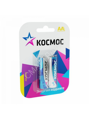 Элемент питания алкалиновый AA/LR6 BP-2 (блист.2шт) КОСМОС KOCLR62BL - Интернет-магазин СМАРТЛАЙФ