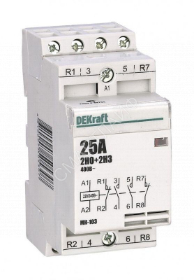 Контактор модульный МК-103 2НО+2НЗ 16А 230В DEKraft 18055DEK - Интернет-магазин СМАРТЛАЙФ