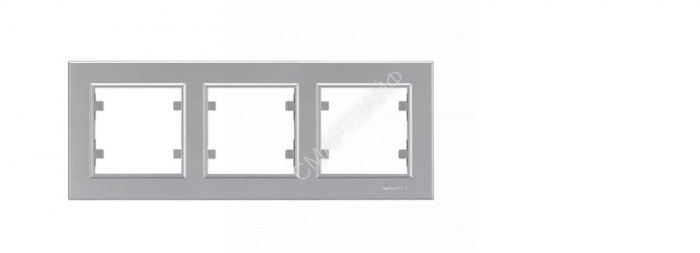 Рамка 3-м Karea горизонт. сереб. Makel 56065703 - Интернет-магазин СМАРТЛАЙФ