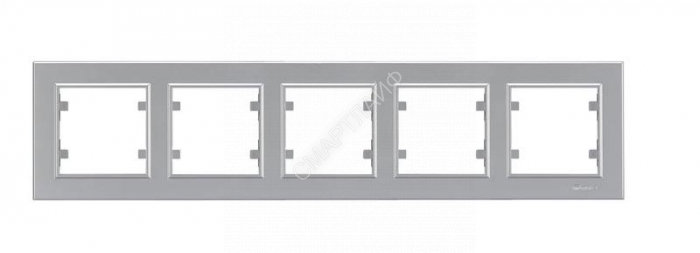 Рамка 5-м Karea горизонт. сереб. Makel 56065705 - Интернет-магазин СМАРТЛАЙФ