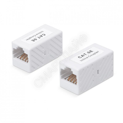 Адаптер проходной RJ45-RJ45 (8P8C) кат.5E неэкранир. WR-CA-8P8C-C5E бел. WRline 505223 - smartlife-ural.ru – Екатеринбург