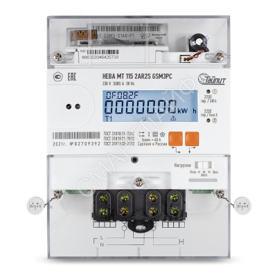 Счетчик НЕВА МТ 115 2AR2S GSM3PC 1ф 5-80А многотариф. СПОДЭС МСК+2 ТАЙПИТ 6151467 - Интернет-магазин СМАРТЛАЙФ